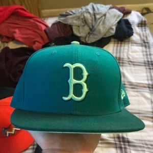 Teal Red Sox fitted